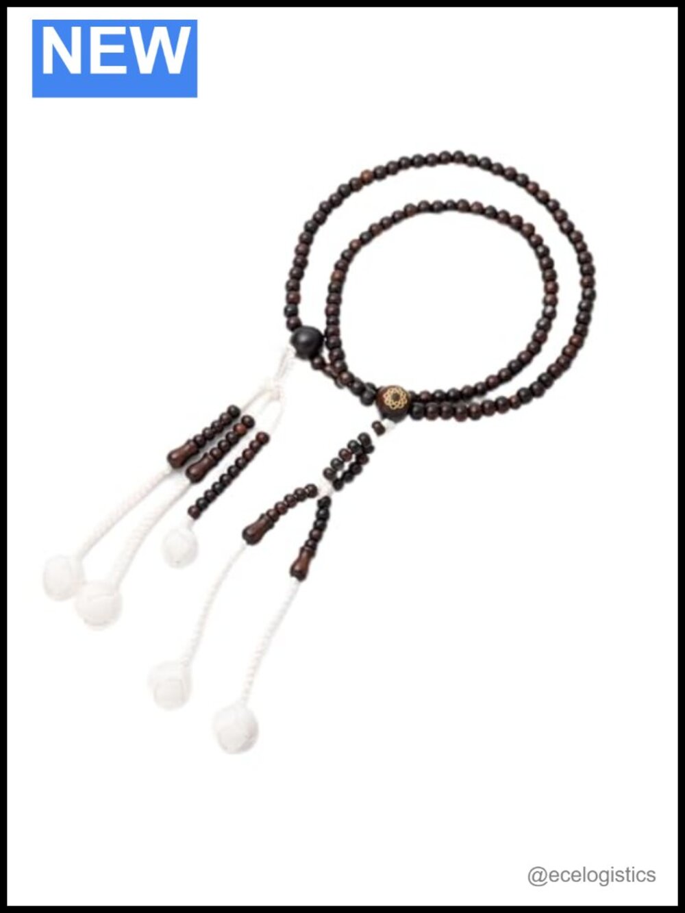 Rosewood Juzu Prayer Beads 10.2in Compact Buddhist SGI